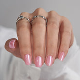 BTArtbox uñas postizas corta cuadradas Lotus Glazed con acabado elegante de gel