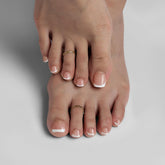 BTArtbox uñas postizas francesas blancas cortas y cuadradas para un look natural