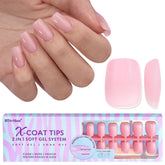 BTArtbox XCOATTIPS uñas naturales extra cortas: acabado realista para uso diario.