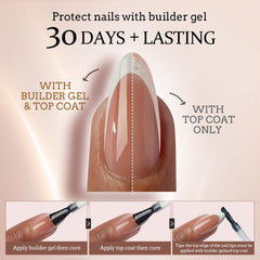 BTArtboxnails Frances curado con luz UV para fijación duradera
