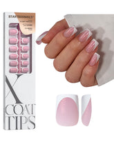 BTArtboxNails Frances-punta-rosada-base-brillante para manicura clásica en casa