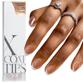 BTArtboxNails Francesa punta: uña marrón extra corta en forma almendra para acabado pulido