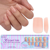 BTArtboxnails tips gel piel natural con 160 piezas para tallas completas