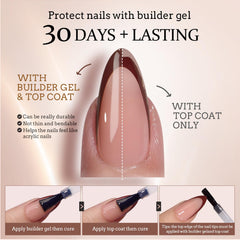 BTArtboxnails XCOATTIPS primer y base preaplicados para aplicación rápida