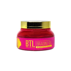 BTL gel de trenzado extremo: agarre máximo sin residuo para peinados duraderos.