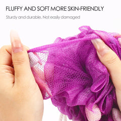 BTYMS conjunto de cuatro colores para baño, cada esponja ofrece espuma abundante.