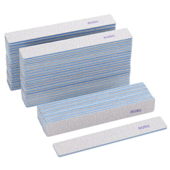 BTYMS lima rectangular de 80 grano para uñas acrílicas, duradera.