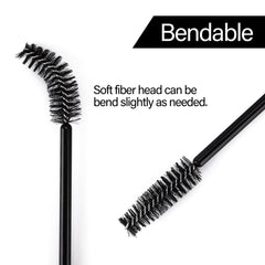 BTYMS tête flexible se plie légèrement pour cils précis.
