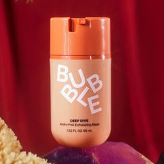 Bubble Skincare Deep Dive enfoque en poros para control de grasa.
