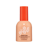 Bubble Skincare Super Clear muestra la botella vertida, ideal para piel con imperfecciones.