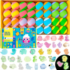 BubbleTail bomba de baño para niños con sorpresa incluida, ideal para juego y exploración.