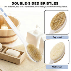 Bubbob cerdas duras en doble cara para exfoliación en seco