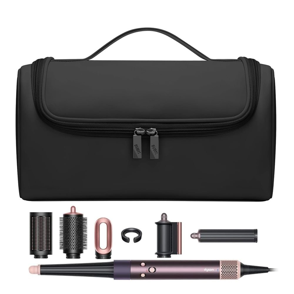 BUBM Dyson Airwrap travel case with main compartment for secure organization.
