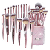 Conjunto Bueart Design 16 piezas, brochas para maquillaje, para base, rubor y polvos.