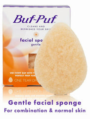 Buf-Puf esponja facial exfoliante suave para eliminar impurezas sin irritar.