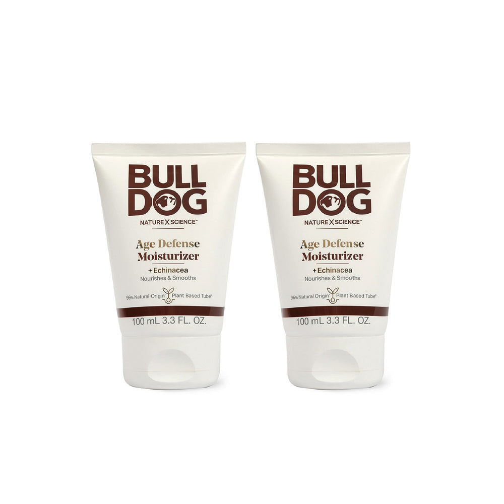 Bulldog defensa de edad crema para rostro en pack de dos.