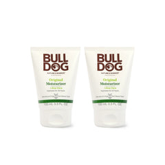 Bulldog Original Hidratante facial 2-pack, cuidado diario suave para piel normal.