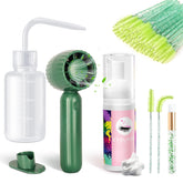 Buqikma champú para pestañas, botella de 60 ml, limpieza suave para pestañas y extensiones.