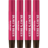Burt's Bees bálsamo brillo ruibarbo en tubo, brillo natural.