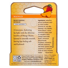 Burt's Bees Bálsamo Labial Mango con textura cremosa para uso diario