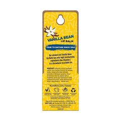 Burt's Bees bálsamo labial vainilla en lata, textura cremosa para suavizar labios.