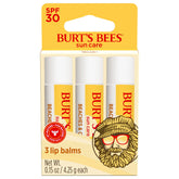 Burt's Bees Beaches and Cream SPF 30 lip balm tubes in a three-pack for on-the-go protection.