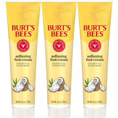 Burt's Bees Crema de Pies con Aceite de Coco, textura suave e hidratación.