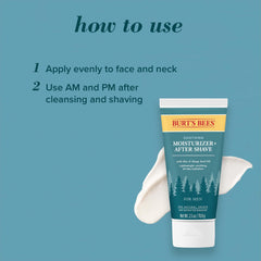 Burts Bees diseño natural de etiqueta en envase, cuidado de la piel equilibrada.