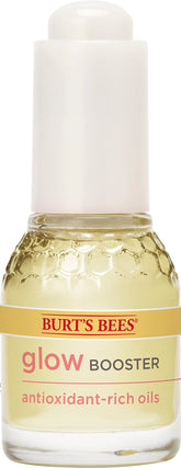 Burt's Bees Glow Booster Serum en frasco para brillo natural y piel hidratada