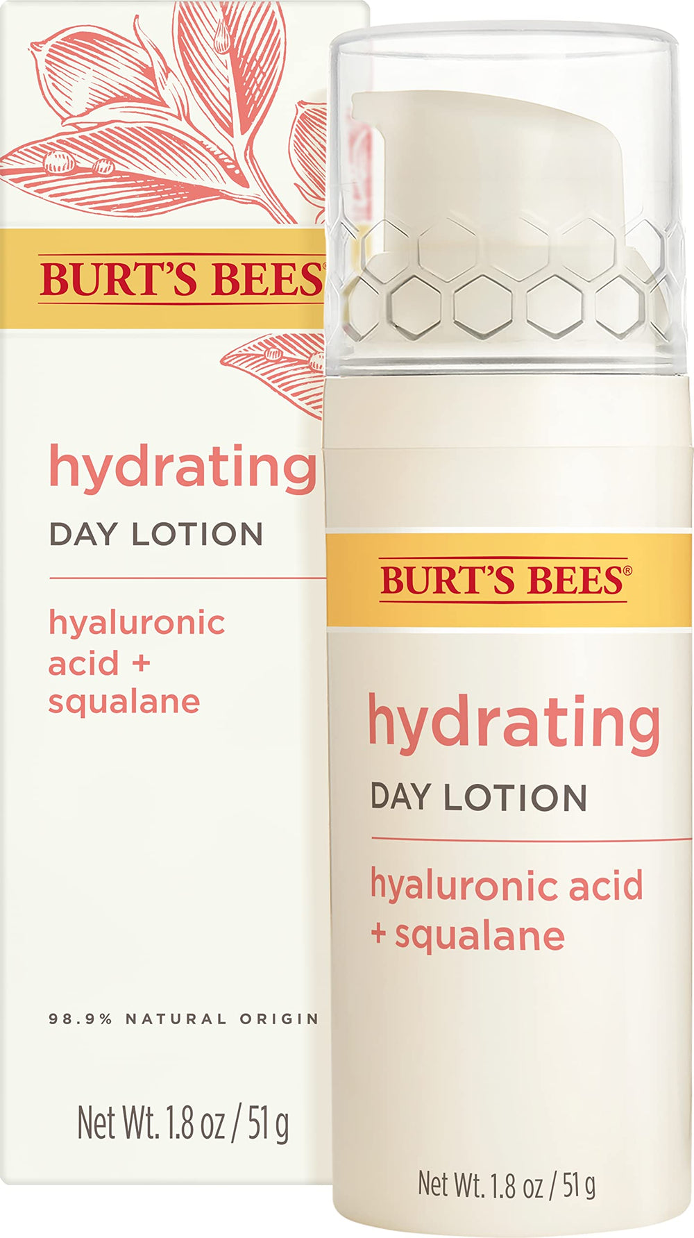 Burts Bees Loción de día radiante para piel seca, hidrata profundamente