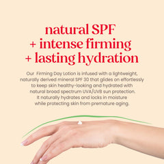 Crème-visage Burt's Bees Renewal SPF30 en application douce.