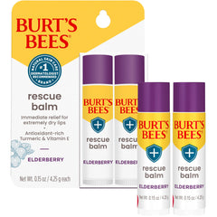 Burt's Bees Rescue Balm Elderberry, aplicación suave para retoques durante el día