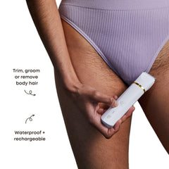 Francesca Trimmer de Bushbalm para corte de axilas, control cómodo y seguro.