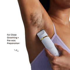 Francesca Trimmer de Bushbalm con guardas para pre-afeitado, uso versátil.