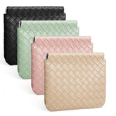 BUSOHA bolsa de maquillaje pequeña en negro, para llevar dentro del bolso.