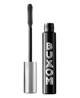 Buxom Mascara Volumen Pestanas Negro Azabache tono intenso para look dramático.