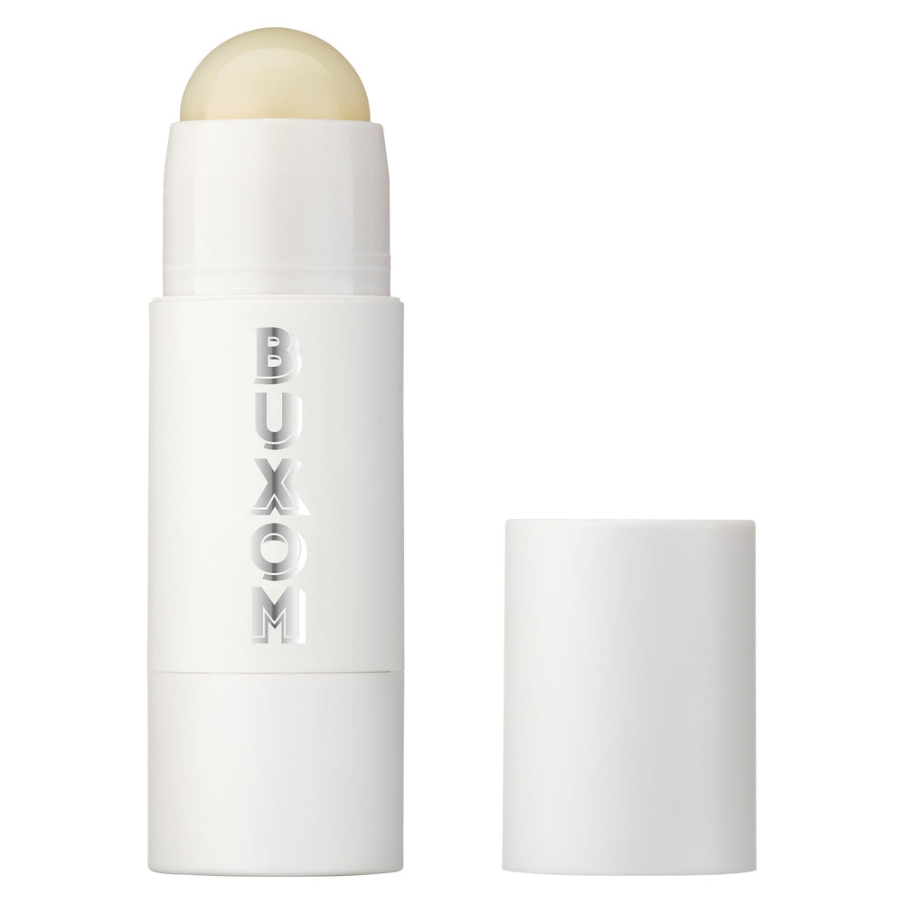 Buxom Power-Full balsamo labial en tubo con brillo claro y hidratación.