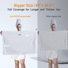 BYCOO turban microfibre séchage rapide pour gagner du temps.