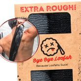 Bye Bye Loofah gant exfoliant corps extrême noir, exfoliation intense pour peau nette
