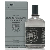 C. O. Bigelow Elixir Black, botella frontal, aroma duradero para uso diario.