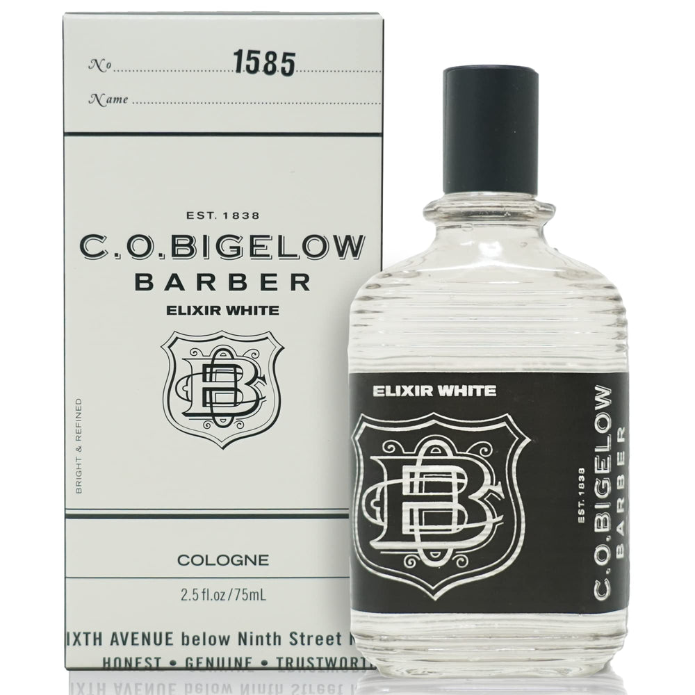 C. O. Bigelow Elixir White, botella de cristal, fragancia duradera para todo el día