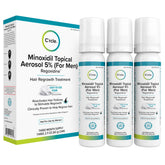 C'rcle Minoxidil Foam 5% para hombres, envase compacto para uso diario.