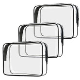 Cadavo bolsas de aseo transparentes 3-pack para ver contenidos al instante.