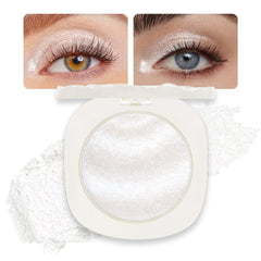 CAKAILA paleta sombras perla blanca brillos, look luminoso para el día.