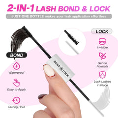 Lash Bond de CALAILIS para clústeres de pestañas con pegamento duradero