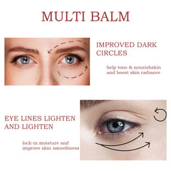 Bálsamo Calcium Multi Balm para contorno de ojos: humectación duradera.