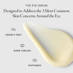 The Eye Serum con péptidos potentes para mayor frescura alrededor de los ojos.