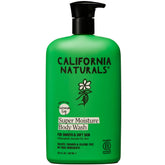 California Naturals Super Moisture Body Wash bottle for gentle cleansing on sensitive skin.