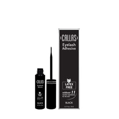 Callas pegamento para pestañas, envase visible para aplicación precisa.
