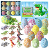 CalmNFiz bomba de baño con dinosaurio oculto, diversión para el baño de los niños.